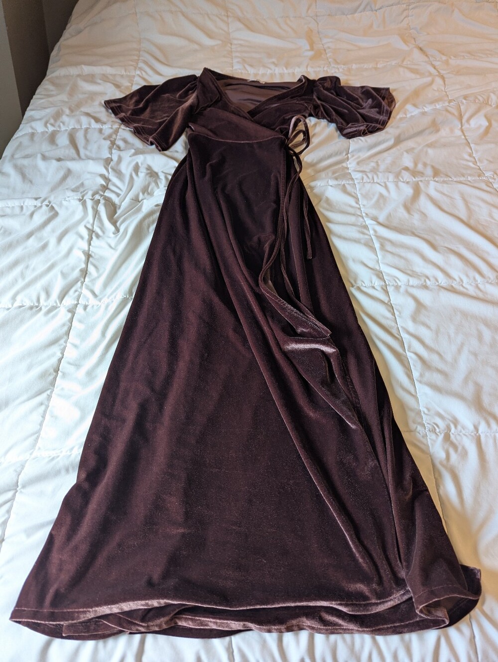 Baltic Born Wrap Plum Colored Dress - Picture 2 of 3